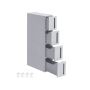 Liikuv käru SONGMICS KFR08WT, 4 sahtlit, 45,2 × 17,3 × 84 cm