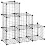 Modular shoe rack Homcom 109x37x109cm., black