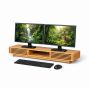 Monitorialus Relaxdays 10053050_126, kahele monitorile, 96,5 × 14 × 24,5 cm