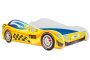Children's bed Car II with mattress 150 cm x 74 cm x 44 cm, taxi car