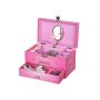 Cosmetic/jewelry music box "Pretty Princess", pink