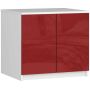 Mezzanine for wardrobe NORE S60, white/red