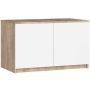 Mezzanine for wardrobe NORE S90, white/oak color