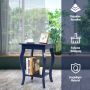 Bedside tables, 2 pcs., 2 shelves, 40 × 60 × 40 cm