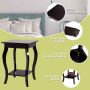 Bedside tables, 2 pcs., 2 shelves, Brown, 40 × 40 × 60 cm