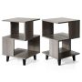 Bedside tables, set of 2, 40.64 × 40.64 × 63.5 cm
