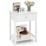 Bedside table, 1 drawer and open shelf, 48 × 58 × 40 cm