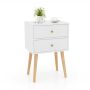 Bedside table, 2 drawers, 40 × 60 × 30 cm