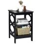 Bedside table, 3 tiers, 40.64 × 60.96 × 40.64 cm