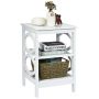 Bedside table, 3 tiers, 40.64 × 60.96 × 40.64 cm
