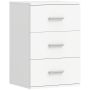 Öökapp 83D-160V90WT, 3 sahtlit, Valge, 40 × 60 × 35 cm