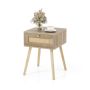 Bedside table, with drawer, 40.64 × 40.64 × 54.61 cm