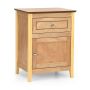 Bedside table, with drawer and cabinet, 48.26 × 63.5 × 38.1 cm