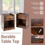 Set of 2 bedside tables, 43 × 60 × 40 cm