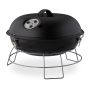 Kaasaskantav söegrill Relaxdays 10026553_46, 4 inimesele, Ø 36 × 27 cm