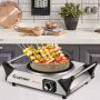 Portable electric stove, 23 l, Black, 48.2 × 27.8 × 38.4 cm