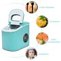 Portable ice maker, 2.2 l capacity, Green, 24 × 33 × 36 cm