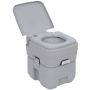 Portable camping toilet 35.5x41x42.5cm., gray