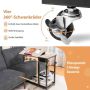 Laptop table, 2-tier shelf, 80 × 40 × 63.5–94 cm