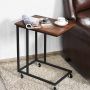 Laptop table, 4 casters, Brown, 50 × 61 × 35 cm