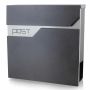 Modern mailbox, gray
