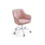 Office chair 64x64x93cm., pink/white