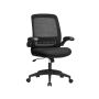 Office chair with lever function, black