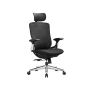 Office chair 70x70x125cm., gray/black