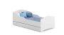 Children's bed Michas with drawer and mattress 144 cm x 75 cm x 63 cm