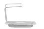 Adjustable kitchen sink organizer, white