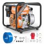Бензиновый водяной насос VEVOR SCWP50, 7 л. с., 50,8 мм, 56,5 × 48 × 50,5 см