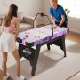 Air hockey table, with LED scoreboard, Black, 144 × 68 × 81 cm