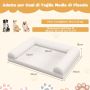 Orthopedic dog bed, Sand, 90 × 69 × 18 cm