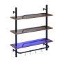 Hanging shelf, 3 levels, 4 hooks, 80.5 × 97 × 24 cm