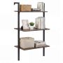 Hanging shelf, 3 tiers, Brown/black, 53.5 × 96 × 29.5 cm
