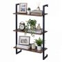 Hanging shelf, 3 tiers, Brown/black, 53 × 90 × 23 cm