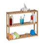 Подвесная полка Relaxdays 10032111.0, 3 регулируемые полки, 60 × 50 × 15 см