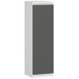 Riputatav vitriinkapp W30 CLP, 1 uks, 3 riiulit, valge/hall, 30 × 99 × 30 cm