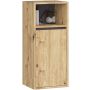 Подвесной шкафчик для ванной VAMI W35, 1 дверца, коричневого/серого цвета, 35 × 80 × 30 см