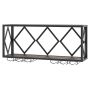 Hanging wine rack, 39 bottles, 12 glasses, 51 × 60 × 26.5 cm