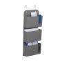 Rippuv organiseerija Relaxdays 10045950.0, 3 sektsiooni, Hall, 31 × 75 × 10 cm