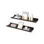 SONGMICS Hanging Shelves, 3 pcs, Black, 40 × 2.5 × 10 cm