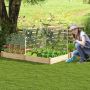 Raised bed, 2 trays, 3 parts, 222 × 110 × 114 cm