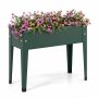 Raised Bed, Black/Green, 24 × 11 × 18 in