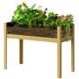 Raised bed Outsunny 110x50x80cm., light brown