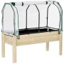 Raised bed Outsunny 121x55x117cm., light brown/black