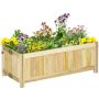 Raised bed Outsunny 70x30x25cm., light brown