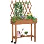Raised bed Outsunny 79x29x130cm., brown