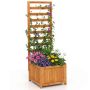 Raised bed, with grid, 42.5 × 123 × 40.5 cm
