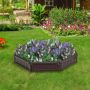 Raised garden bed, Brown, 123 × 123 × 21 cm